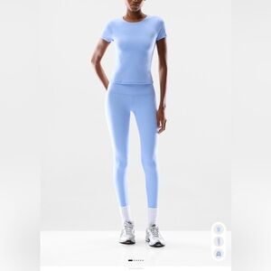 Aritzia BUTTER Cheeky Hi-Rise 26" Legging in Dayflower Blue